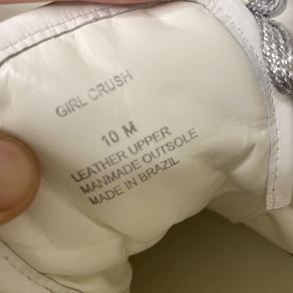 Matisse Girl Crush Shoes Womens Size 10 White Leather High Top Casual Sneakers - Picture 9 of 10